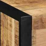 vidaXL Meuble TV 80x30x25 cm bois massif de manguier brut