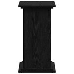 vidaXL Support de Plante Chêne noir 33 x 33 x 60 cm Bois d'ingénierie