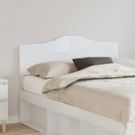 vidaXL Tête de lit Blanc Brillant 120 cm Bois d'ingénierie