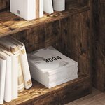 vidaXL Bibliothèque chêne fumé 80x24x76 cm bois d'ingénierie