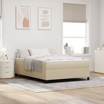 vidaXL Lit à sommier tapissier Vert clair Grey 140x200 cm Tissu en velours côtelé