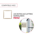 Cadre d'encastrement ivoire brillant ral 1015