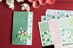 6 feuilles papier imprimé printemps à kyoto - draeger paris