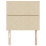 vidaXL Tête de Lit en Tissu Geometric Manuel Crème 100 cm tissu
