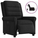 vidaXL Fauteuil inclinable électrique Noir Tissu