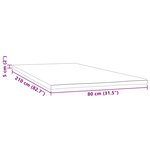 vidaXL Sur-matelas 80x210x5 cm