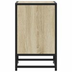 vidaXL Table de chevet chêne sonoma 40x31x50cm bois d'ingénierie métal