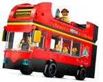 LEGO City - Bus rouge à deux étages (60407) - 5 minifigurines  étage supérieur ouvert