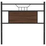 vidaXL Tête de lit chêne marron 80 cm bois d'ingénierie et acier