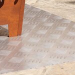 vidaXL Plaques à damier 2 Pièces Argent 90 x 50 cm Aluminium