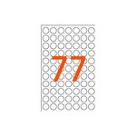 Sachet de 462 étiquettes gommettes de signalisation rondes 8 mm noir agipa