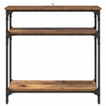 vidaXL Table console Bois Ancien 75 x 29 x 75 cm Bois d'ingénierie