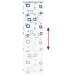 vidaXL Store enrouleur de douche avec cassette largeur du tissu 76 cm