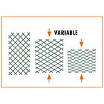 Nature Palissade de jardin 100 x 200 cm PVC Blanc