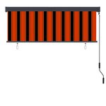 vidaXL Store roulant d'extérieur 160x250 cm Orange et marron