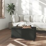 vidaXL Table basse noir 90x50x41 5 cm bois d'ingénierie