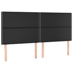 vidaXL Sommier à lattes de lit avec matelas Noir 200x200 cm Similicuir