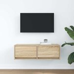 vidaXL Meuble TV chêne sonoma 80x31x25 5 cm bois d'ingénierie
