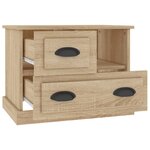vidaXL Table de chevet chêne sonoma 60x39x45 cm