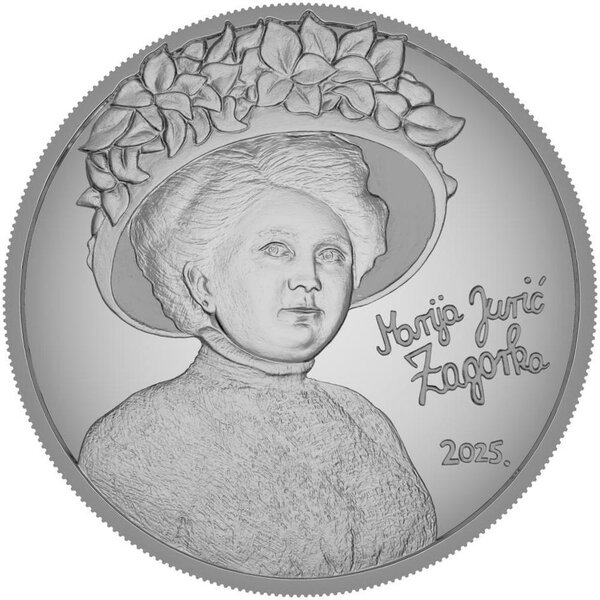 Pièce de monnaie en Argent 4 Euro g 31.103 Millésime 2025 MARIJA JURIĆ ZAGORKA