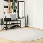 vidaXL Tapis OVIEDO à poils courts crème Ø 200 cm