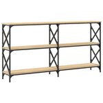 vidaXL Table console chêne sonoma 156x28x80 5 cm bois d'ingénierie