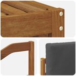 vidaXL Ensembles de canapés avec coussin 9 Pièces Naturel et Anthracite