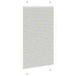 vidaXL Store plissé gris clair 80x100 cm largeur du tissu 79 4 cm