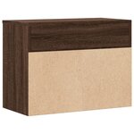 vidaXL Banc à chaussures Chêne marron 60x30x45 cm Bois d'ingénierie