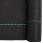 vidaXL Membrane anti-mauvaises herbes noir 4x25 m PP
