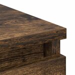 vidaXL Buffet chêne fumé 80x35x76 cm bois d'ingénierie