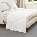 vidaXL Couvertures à jeter 6 Pièces Blanc 150 x 130 cm Toison