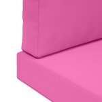 vidaXL Coussin de canapé d'extérieur 3 Pièces Rose Polyester
