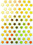 Stickers étoile Doré 1 5 cm 78 pièces