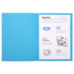 Paquet De 100 Chemises Forever® 220 100  Recyclé - 24x32cm - Bleu Vif - X 5 - Exacompta