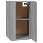 vidaXL Meubles TV muraux 2 Pièces Sonoma gris 40x34 5x60 cm