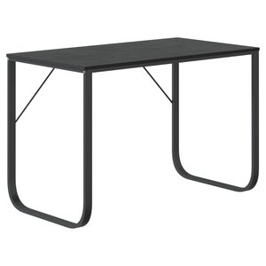vidaXL Bureau d'ordinateur Noir 110x60x73 cm Aggloméré