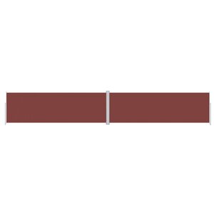 vidaXL Auvent latéral rétractable Marron 200x1200 cm