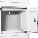 vidaXL Armoire de bureau Blanc 90x40x180 cm Acier