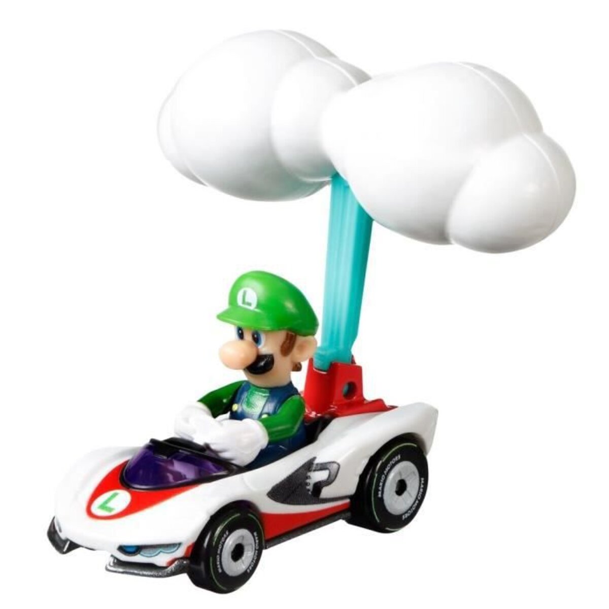 Mario kart hot wheels hot sale luigi
