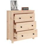 vidaXL Buffet 70x35x80 cm bois massif de pin