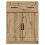 vidaXL Buffet Chêne artisanal 66 x 34 5 x 87 cm Bois d'ingénierie