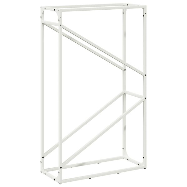 vidaXL Portant de bois chauffage blanc 60x25x100 cm