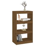 vidaXL Bibliothèque/Séparateur de pièce Marron miel 60x30x103 5 cm Pin