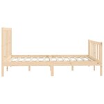 vidaXL Cadre de lit sans matelas 120x200 cm bois massif