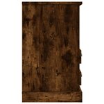 vidaXL Table de chevet chêne fumé 43x36x60 cm