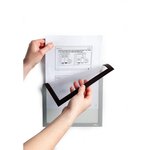 Pack 5 Cadres D'affichage DURAFRAME Magnetique A4 Argent métal DURABLE