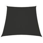 vidaXL Voile de parasol Tissu Oxford trapèze 2/4x3 m Anthracite