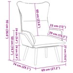 vidaXL Fauteuil Relaxant en Similicuir Cappuccino