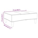 vidaXL Repose-pied noir 77x55x31 cm velours